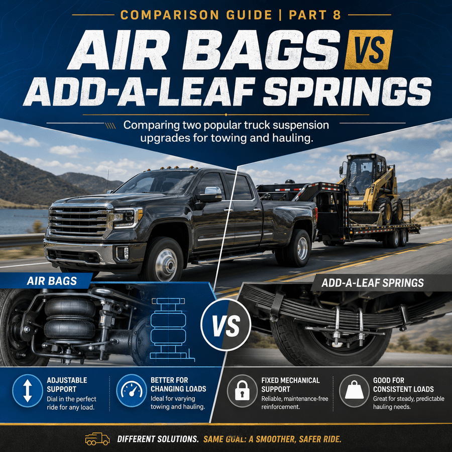 Truck Air Suspension Comparison Guide | Part 8: Air Bags vs Add-A-Leaf Springs for Truck Suspension Upgrades - RETRUE