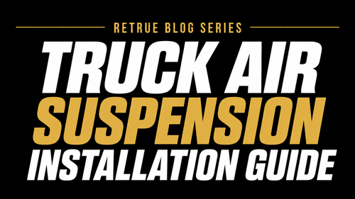 Truck air suspension installation guide series covering air suspension kit installation, setup, adjustment, troubleshooting, and maintenance for pickup trucks.